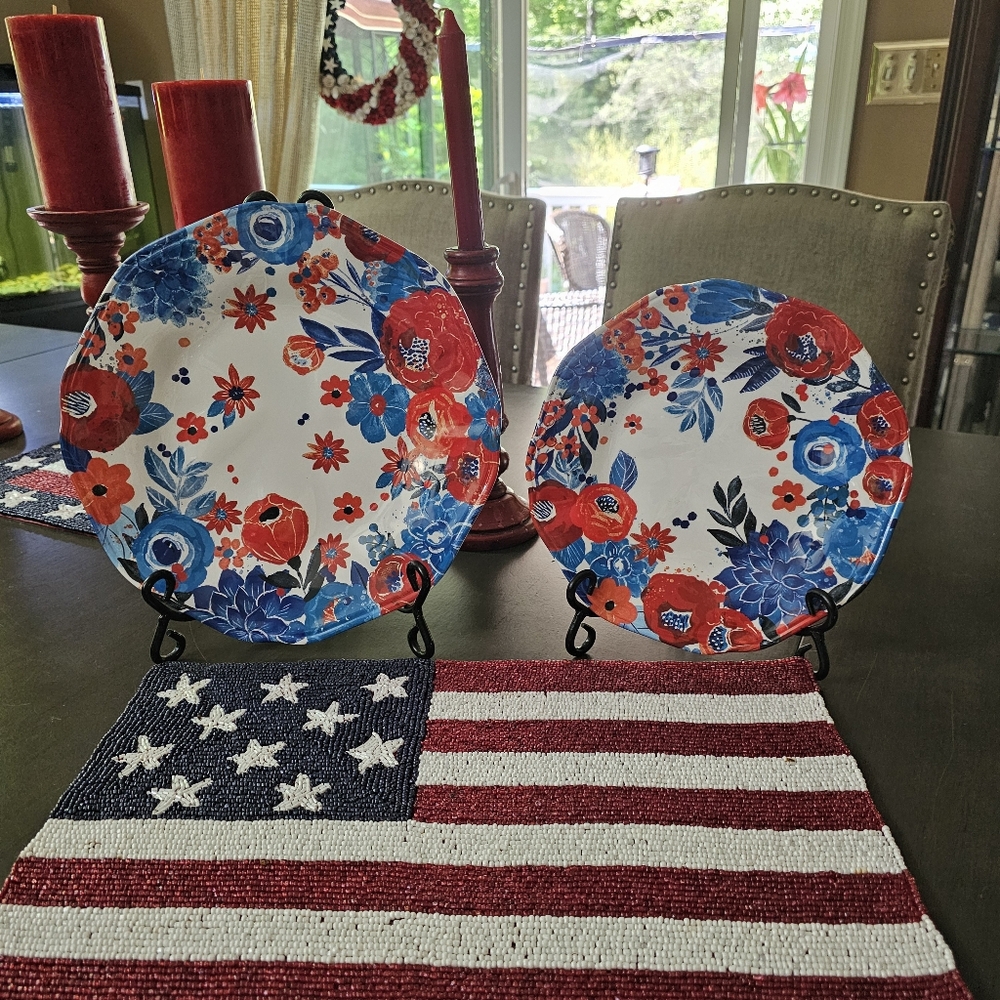 Pier 1 Melamine dinner & salad plates